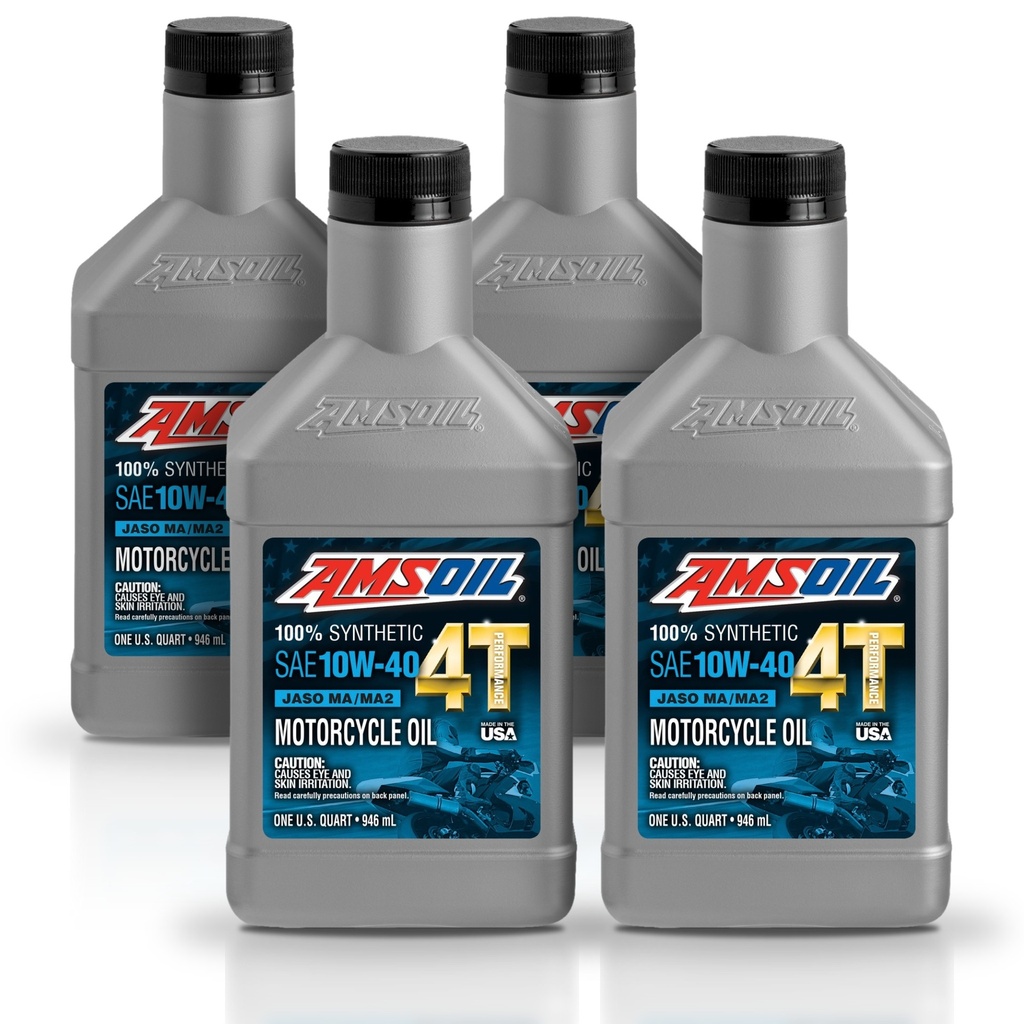 [KIT-AMMC4QT-4L] Kit De 4 Aceites 10W40 Sintetico 4T Performance 4-Stroke Motorcycle Oil