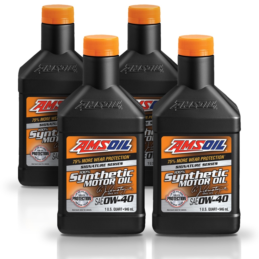 [KIT-AMAZFQT-4L] Kit De 4 Aceites De Motor 0w40 Amsoil Signature Sintetico