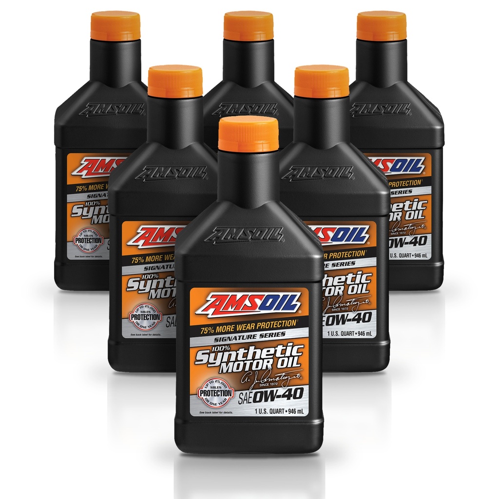 [KIT-AMAZFQT-6L] Kit De 6 Aceites De Motor 0w40 Amsoil Signature Sintetico 6L