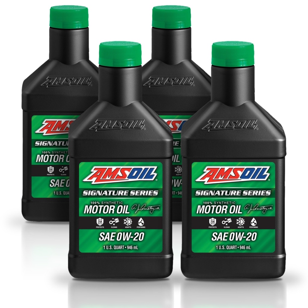 [KIT-AMASMQT-4L] Kit Aceite 0w20 100% Sintetico Signature Amsoil Litro Premium
