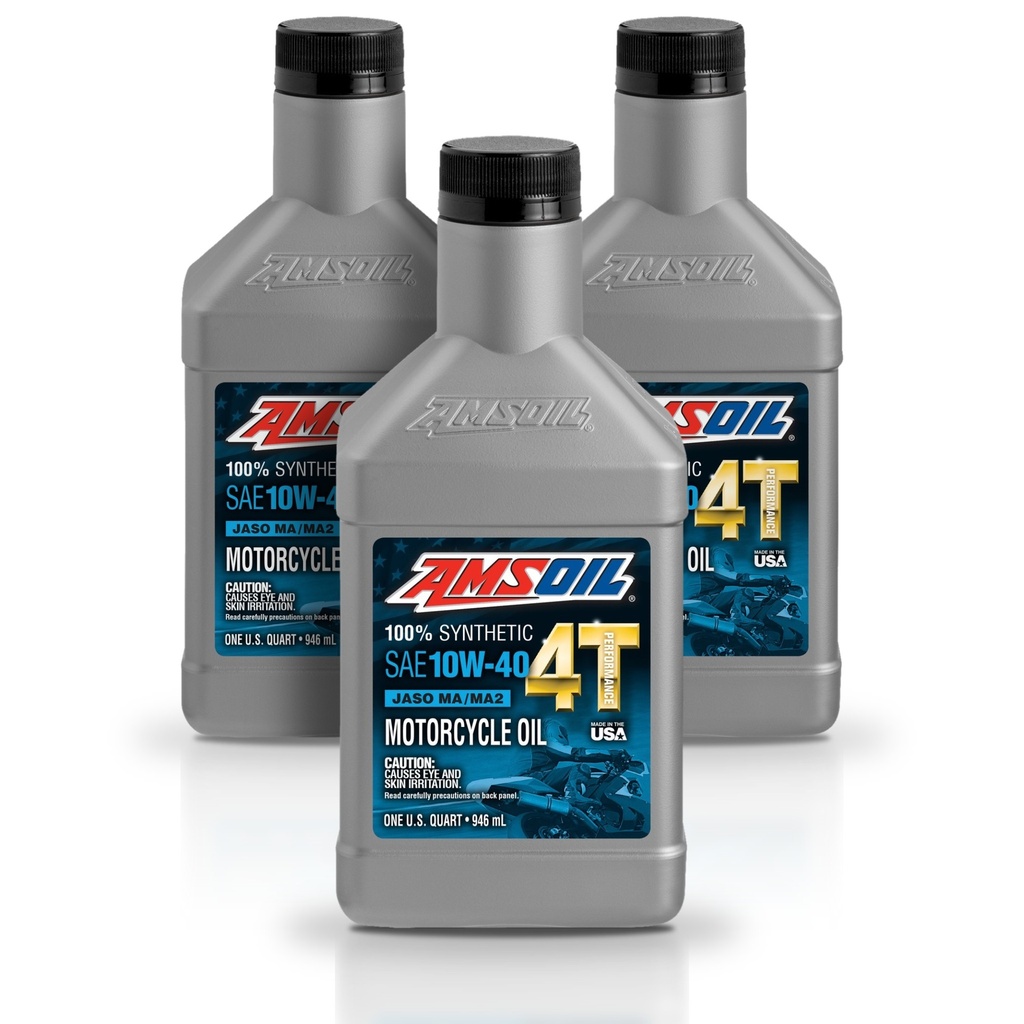 [KIT-AMMC4QT-3L] Kit 3 Piezas 10W40 Aceite Sintético 4T Moto