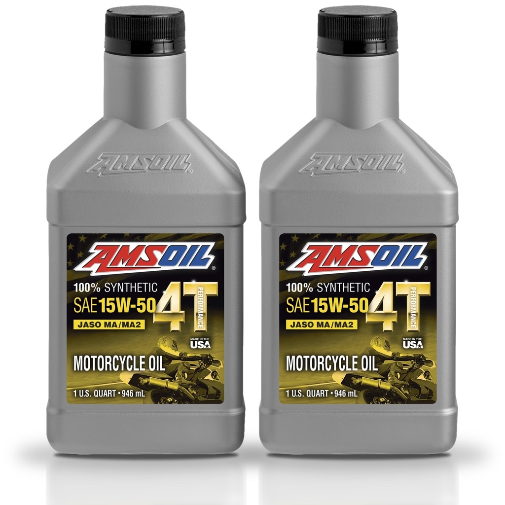 [KIT-AMMC7QT-2L] Kit 2 aceites 15W50 100% Synthetic 4T Performance 4-Stroke Motorcycle Oil