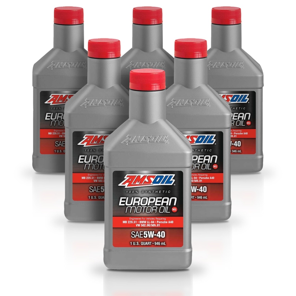 [KIT-AMAFLQT-6L] Kit De 6 Aceite 5w40 De Motor Europeo Amsoil 100% Sintetico 6L