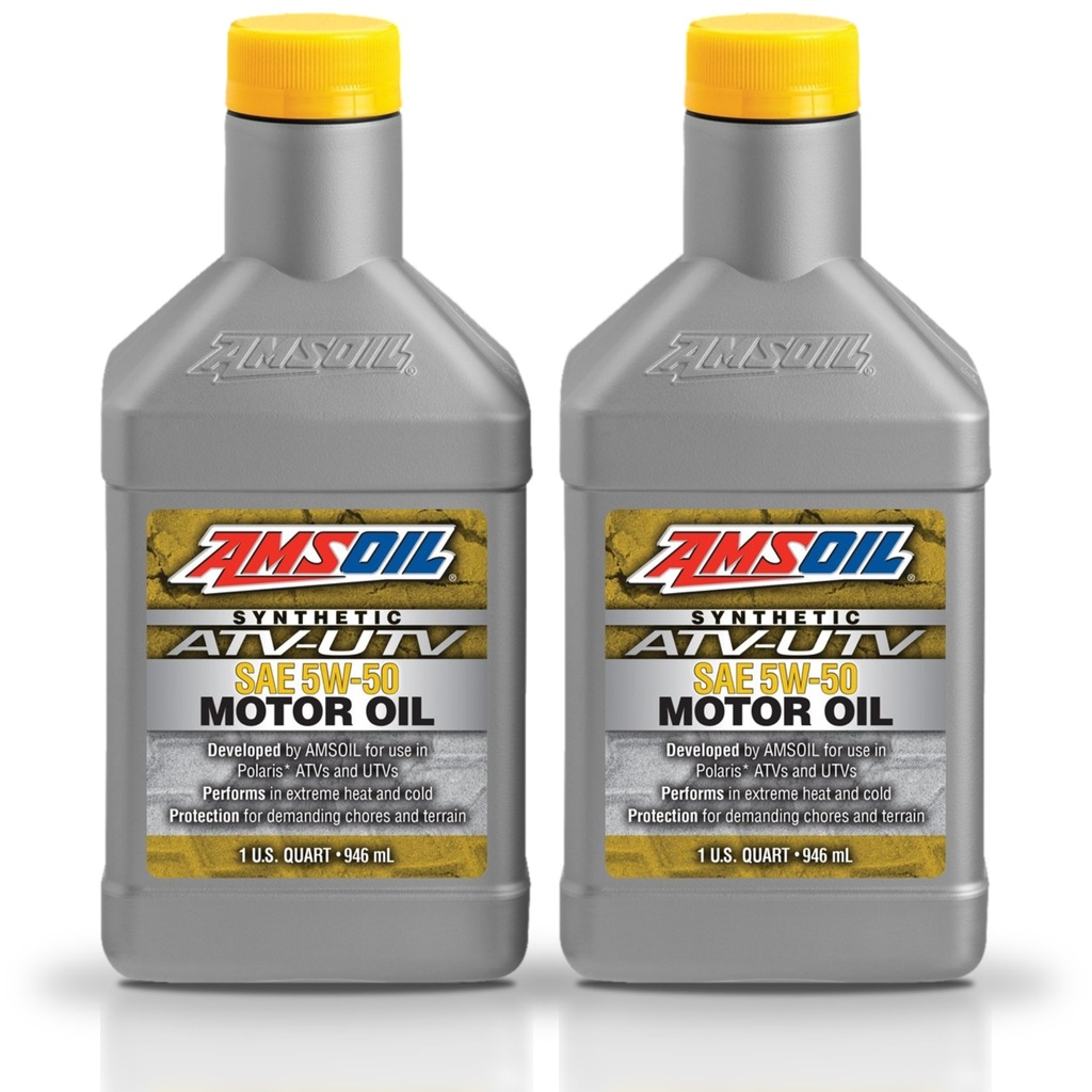 [KIT-AMAUV50QT-2L] Kit De 2 Aceite De Motor 5w50 Amsoil Avt/uvt 100% Sintético 1l