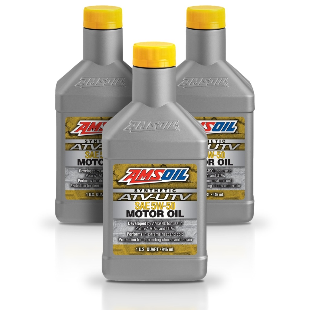 [KIT-AMAUV50QT-3L] Kit De 3 Aceite De Motor 5w50 Amsoil Avt/uvt 100% Sintético 3l