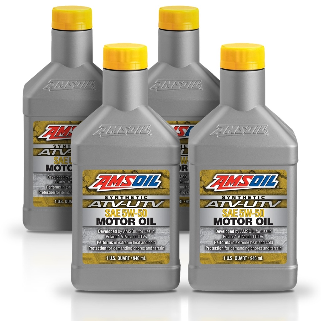 [KIT-AMAUV50QT-4L] KIT De 4 Aceite De Motor 5w50 Amsoil Avt/uvt 100% Sintético 4l