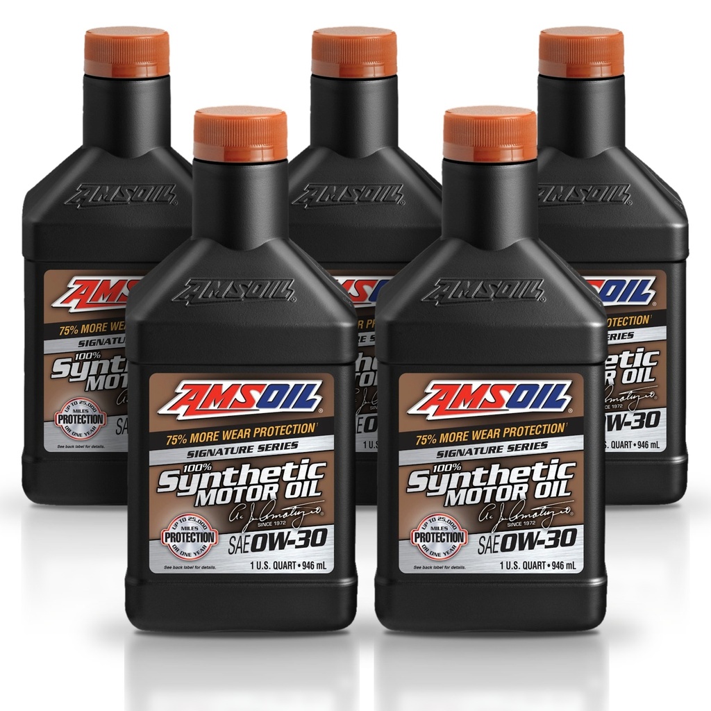 [KIT-AMAZOQT-5L] Kit De 5 Aceites Motor 0w30 Amsoil Signature 100% Sintetico