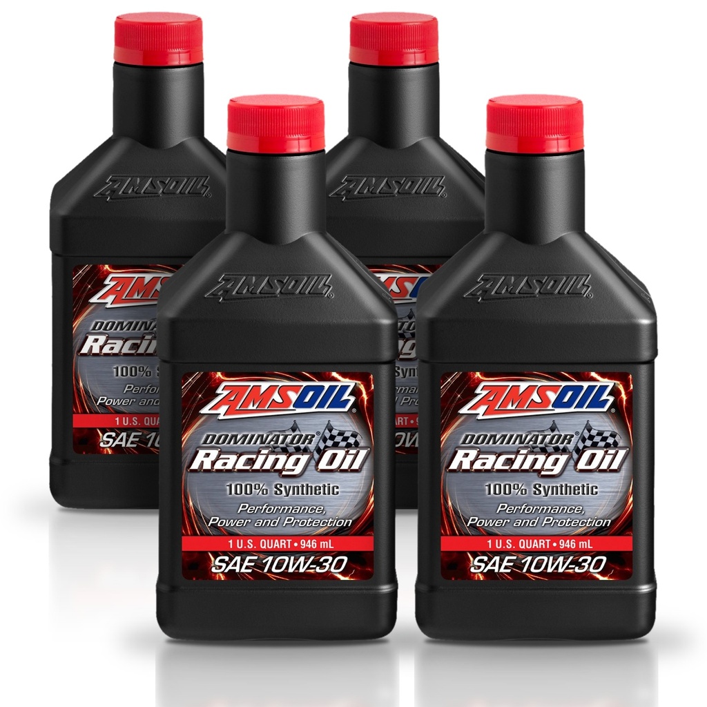 [KIT-AMRD30QT-4L] Kit De 4 Aceites 10w30 Dominator Racing 100% Sintetico Amsoil