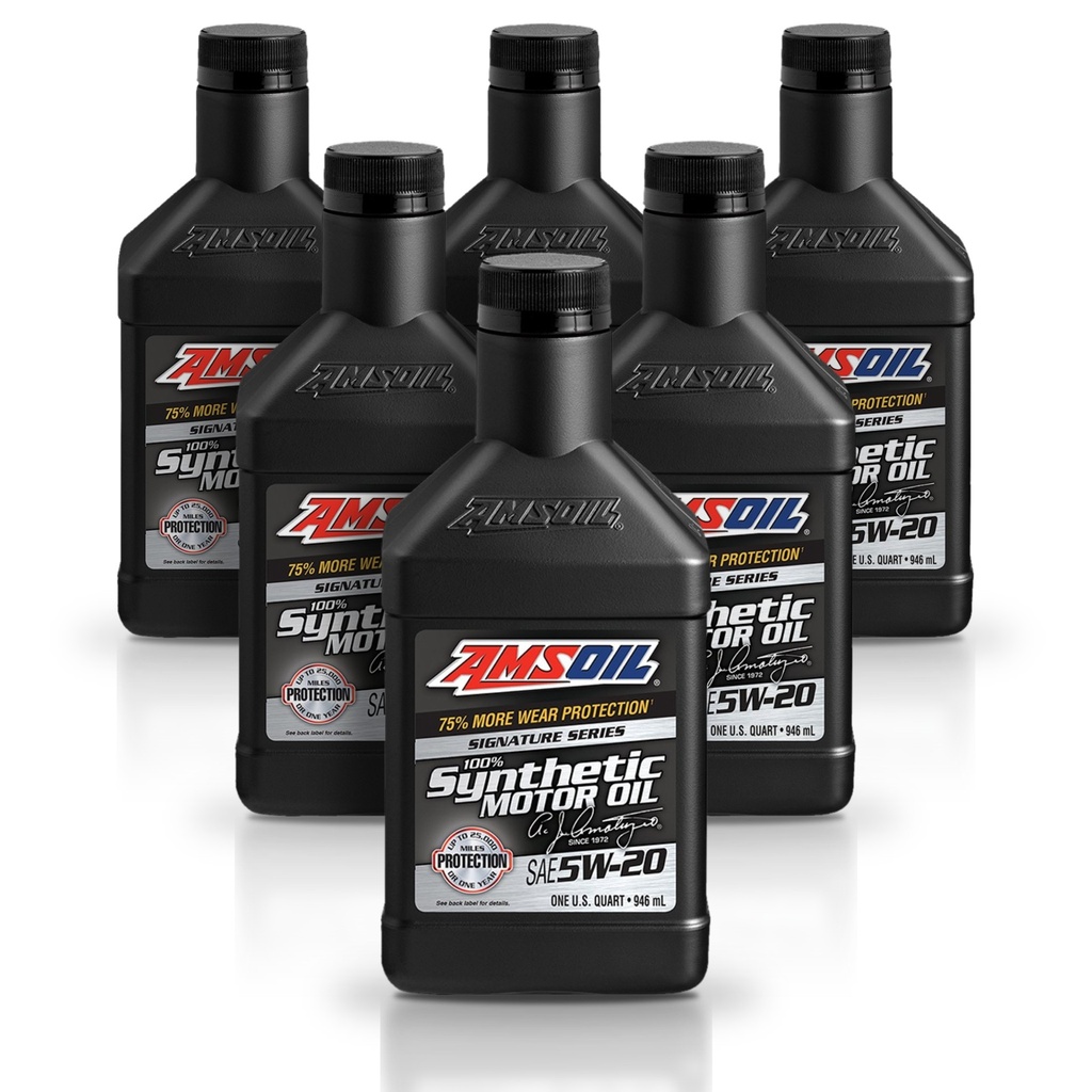 [KIT-AMALMQT-6L] Kit De 6 Aceite 5w20 De Motor Amsoil Signature 100% Sintetico 6L