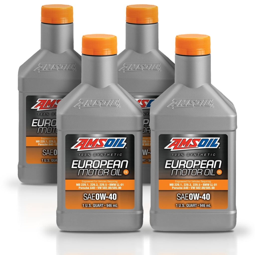 [KIT-AMEFOQT-4L] Kit De 4 aceite 0w40 100% Sintetico Formula Europea Amsoil 4l