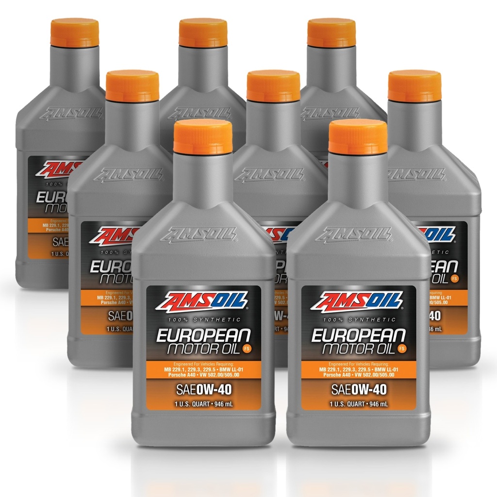 [KIT-AMEFOQT-8L] Kit De 8 aceite 0w40 100% Sintetico Formula Europea Amsoil 8l