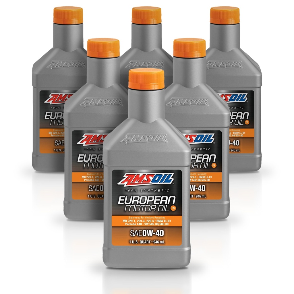 [KIT-AMEFOQT-6L] Kit De 6 aceite 0w40 100% Sintetico Formula Europea Amsoil 6l
