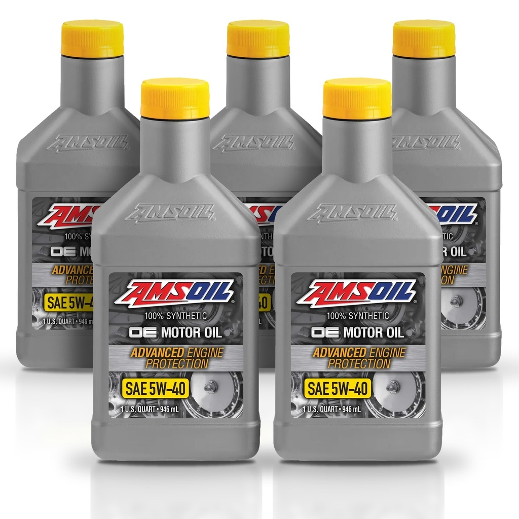 [KIT-AMOEBQT-5L] Kit de 5 Aceite De Motor 5w40 Oe 100% Sintetico Amsoil 5l