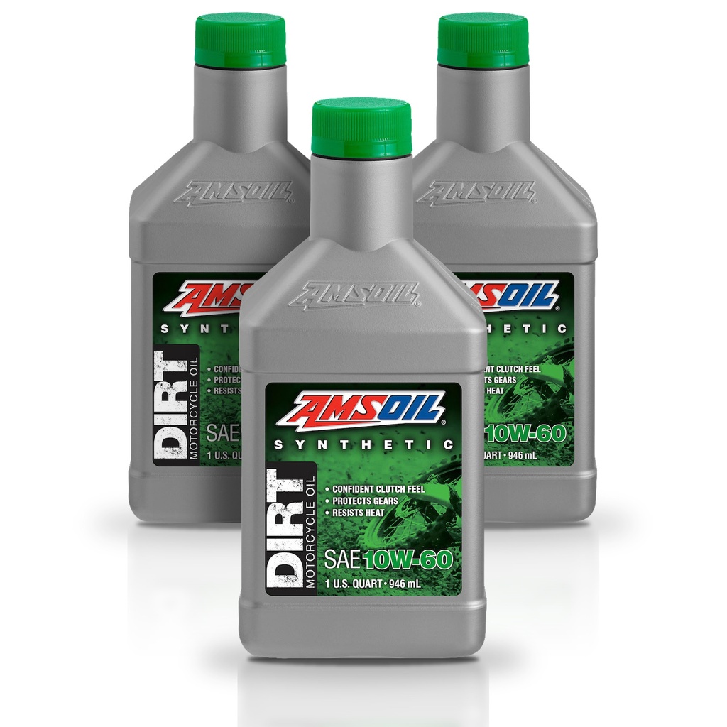 [KIT-AMDB60QT-3L] Kit De 3 Aceite 10w60 Para Motocicleta Amsoil 100% Sintetico 3L