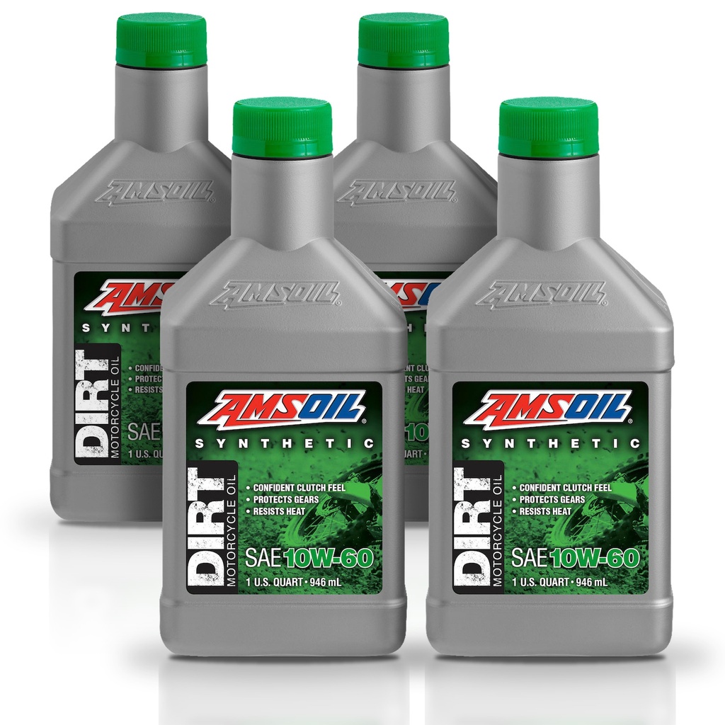 [KIT-AMDB60QT-4L] Kit de 4 Aceites 10w60 Para Motocicleta Amsoil 100% Sintetico 4l