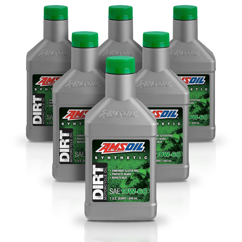 [KIT-AMDB60QT-6L] Kit De 6 Aceites 10w60 Para Motocicleta Amsoil 100% Sintetico 6L