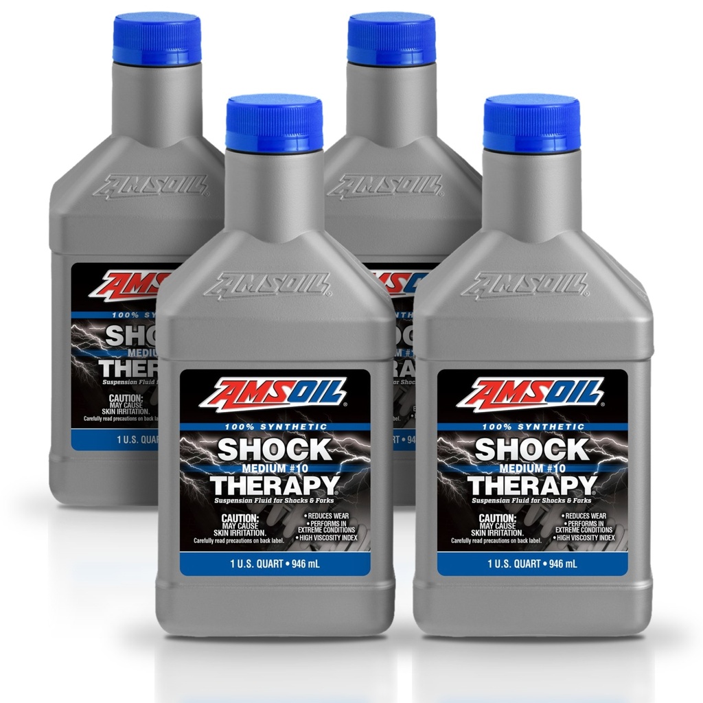 [KIT-AMSTMQT-4L] Kit De 4 Fluido De Suspension Medium #10 Amsoil Shock Therapy 4l