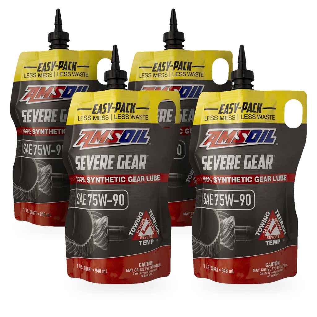 [KIT-AMSVGPK-4L] Kit De 4 Aceite 75w90 Transmision 100% Sintético Amsoil Gear 4l