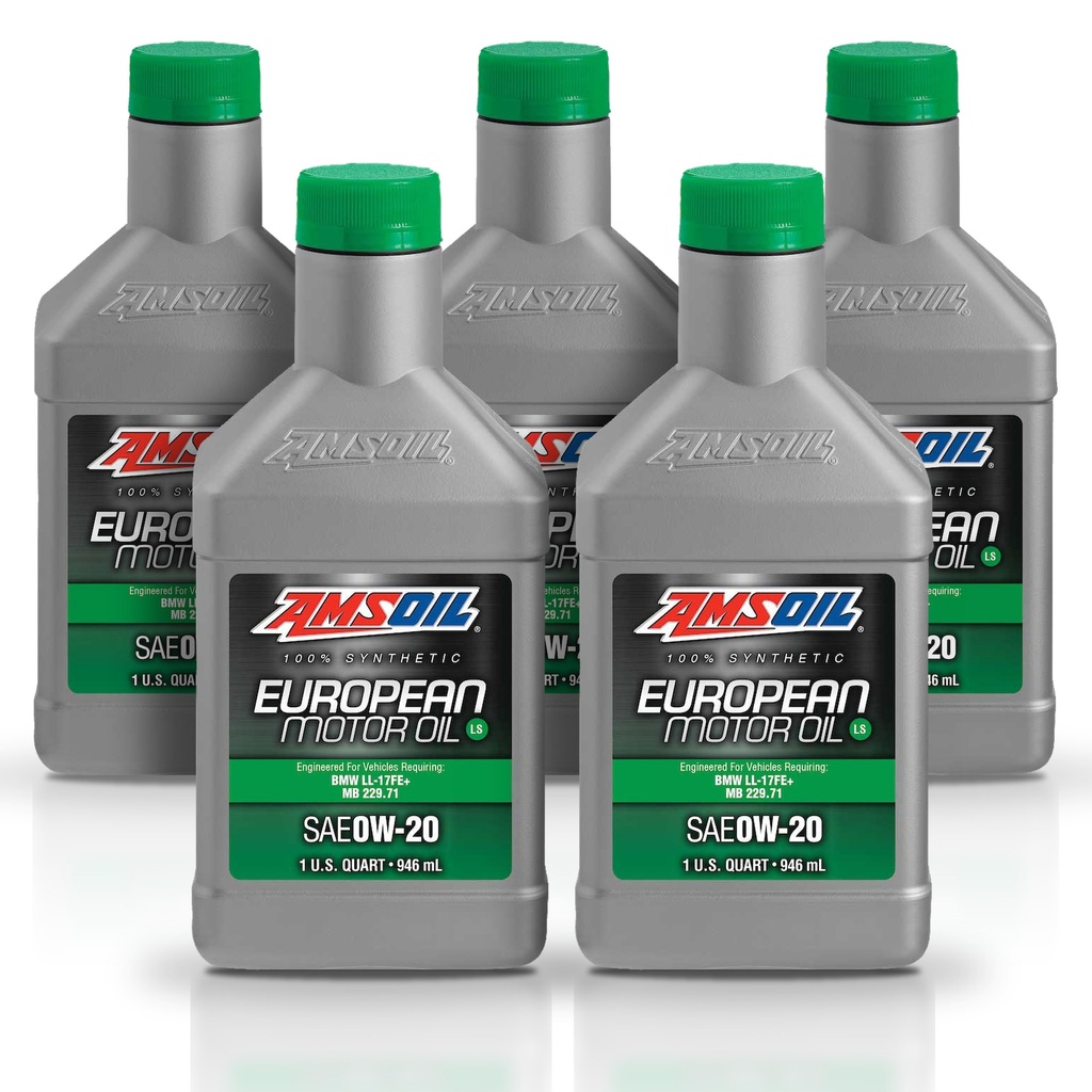 [KIT-AMAFEQT-5L] Kit De 5 Aceite 0w20 De Motor Amsoil Europeo 100% Sintetico Litro