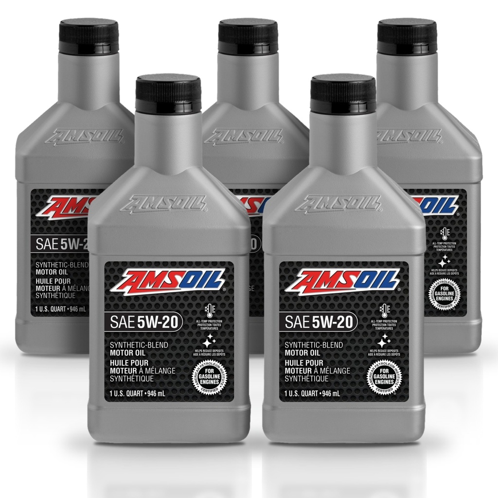 [KIT-AMSB520QT-5L] Kit de 5 Aceite 5w20 De Motor Amsoil Sintetico 5l