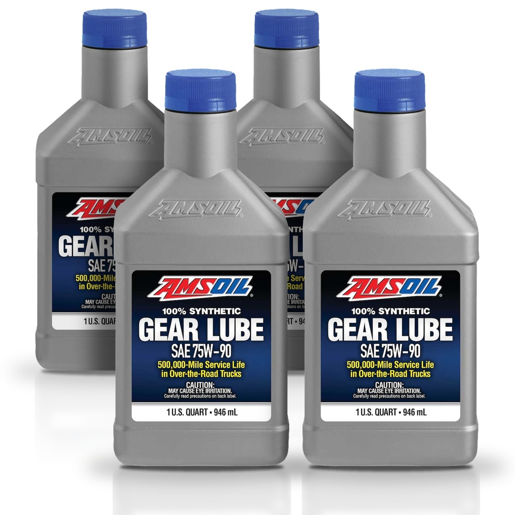 [KIT-AMFGRQT-4L] Kit De 4 Aceite 75w90 Transmision Manual Amsoil 100% Sintetico 4l