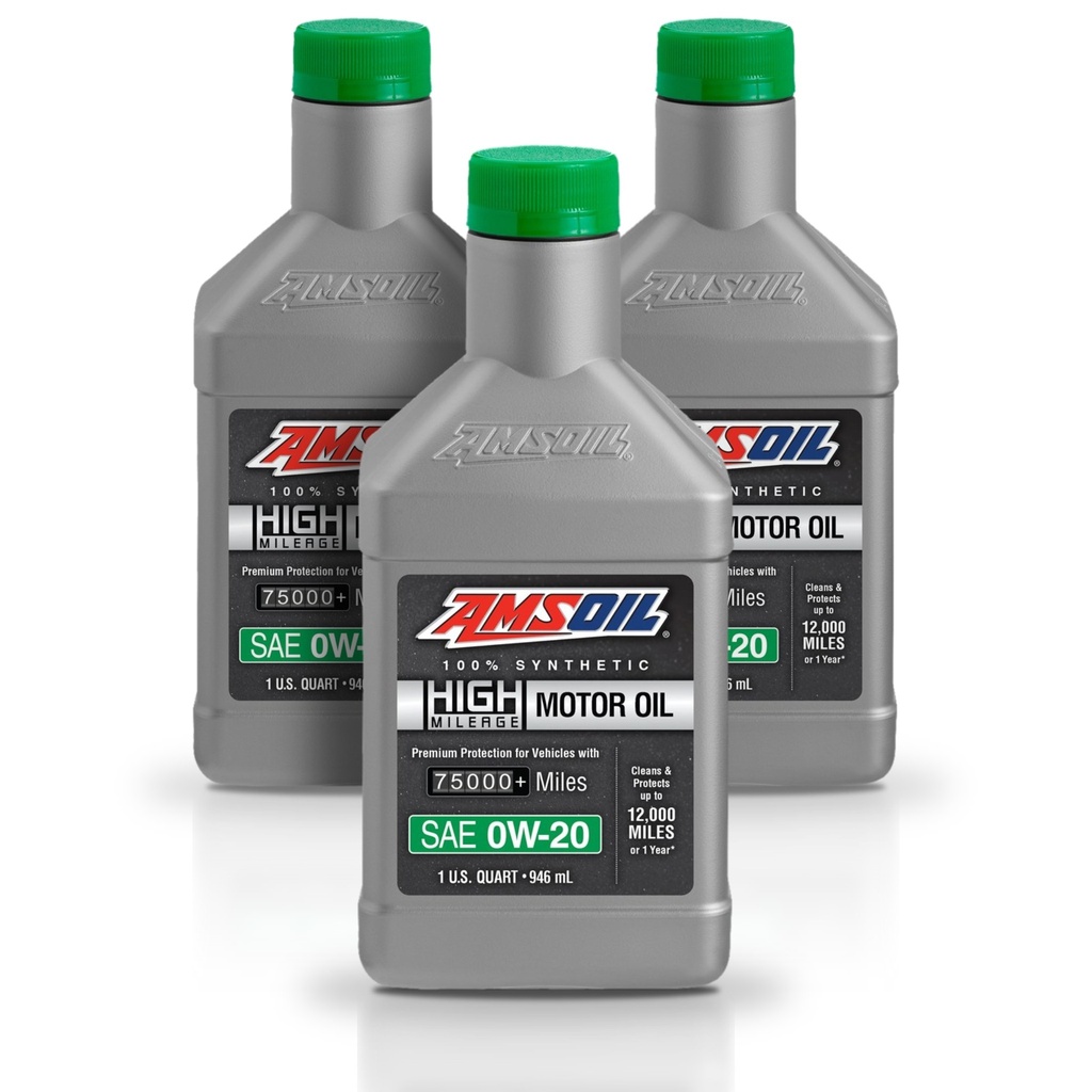 [KIT-AMHM020QT-3L] Kit 3 Litros 0W20 Full Syn High Mileage Oil AMSOIL