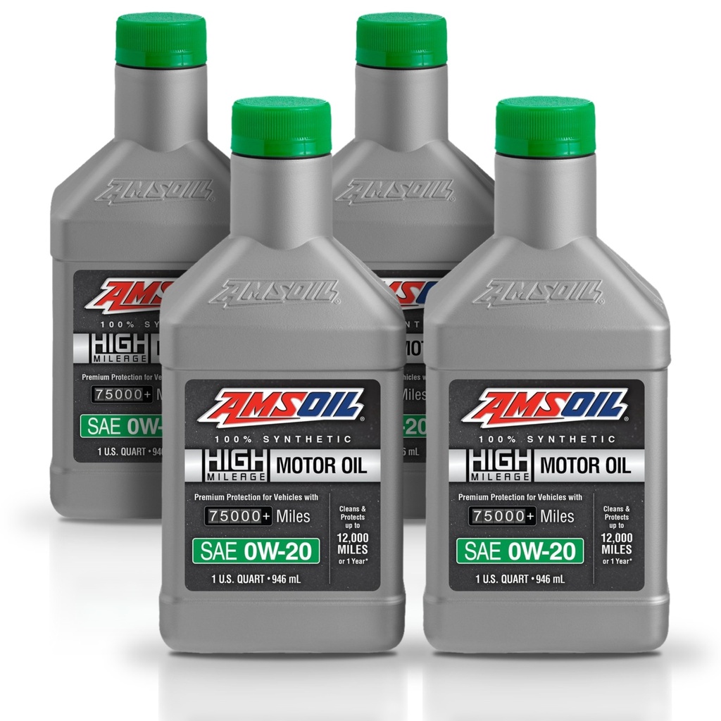 [KIT-AMHM020QT-4L] Kit 4 Litros 0W20 Full Syn High Mileage Oil AMSOIL