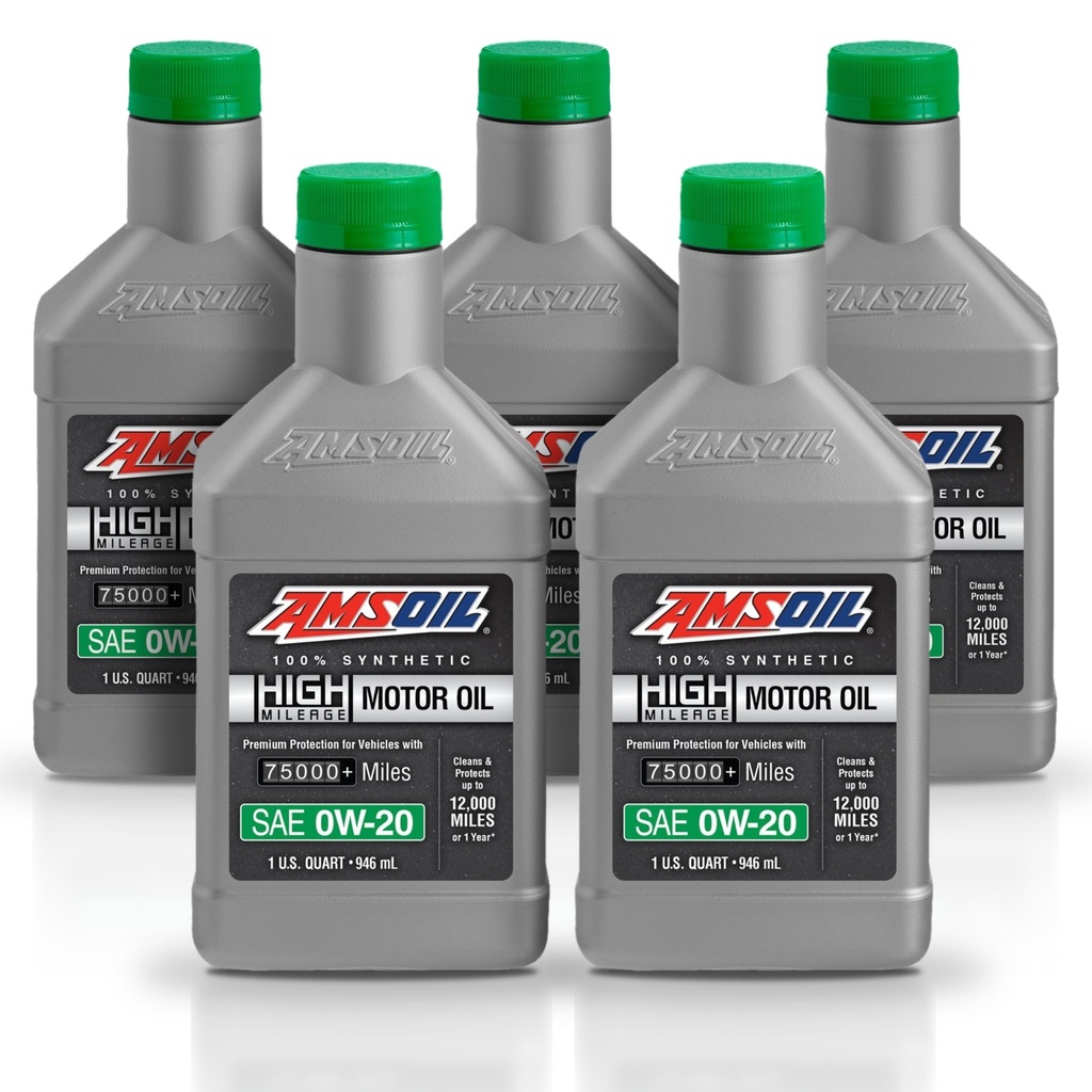 [KIT-AMHM020QT-5L] Kit 5 Litros 0W20 Full Syn High Mileage Oil AMSOIL