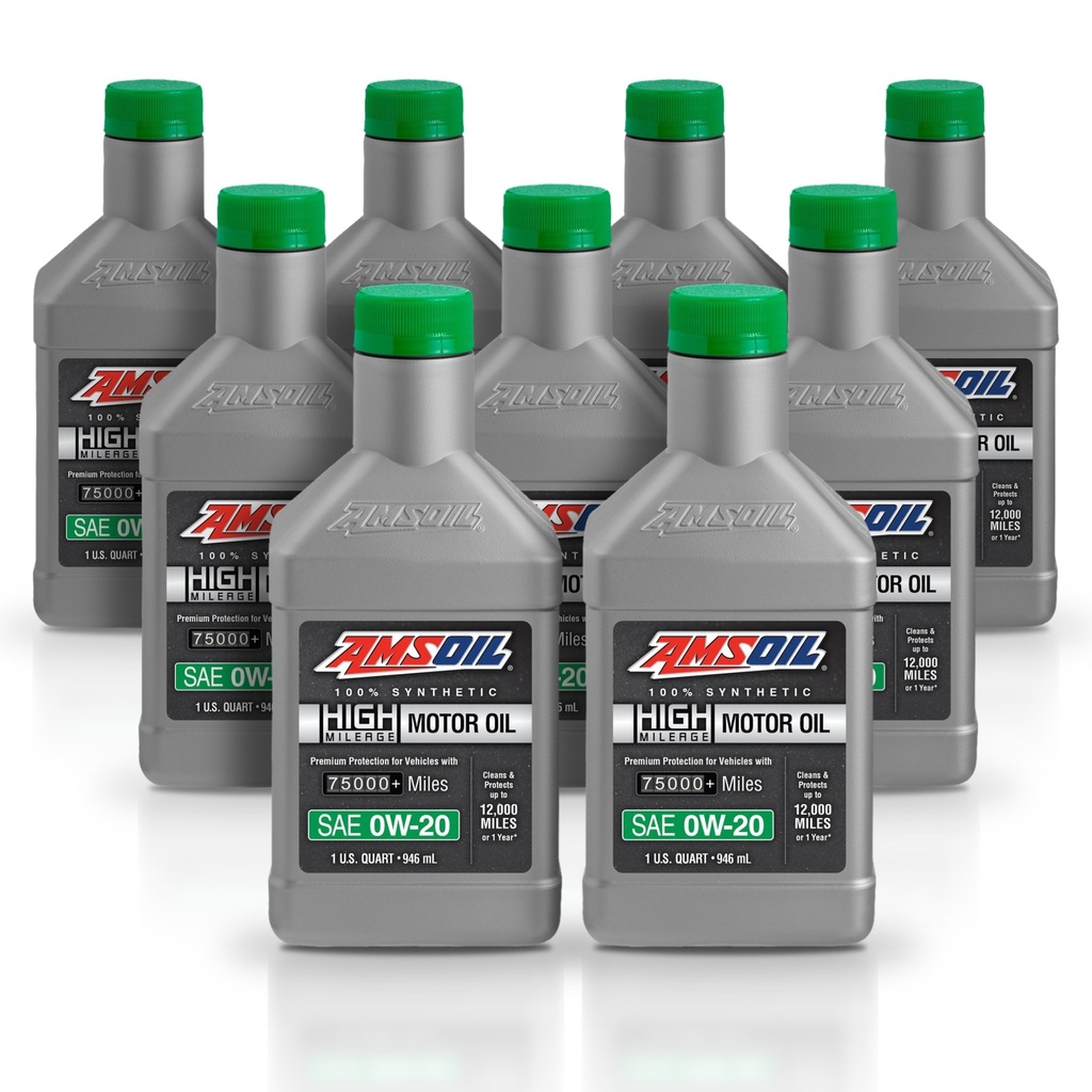 [KIT-AMHM020QT-9L] Kit 9 Litros 0W20 Full Syn High Mileage Oil AMSOIL