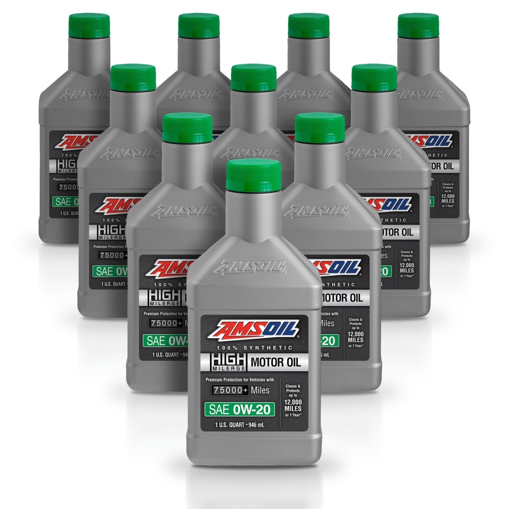 [KIT-AMHM020QT-10L] Kit 10 Litros 0W20 Full Syn High Mileage Oil AMSOIL