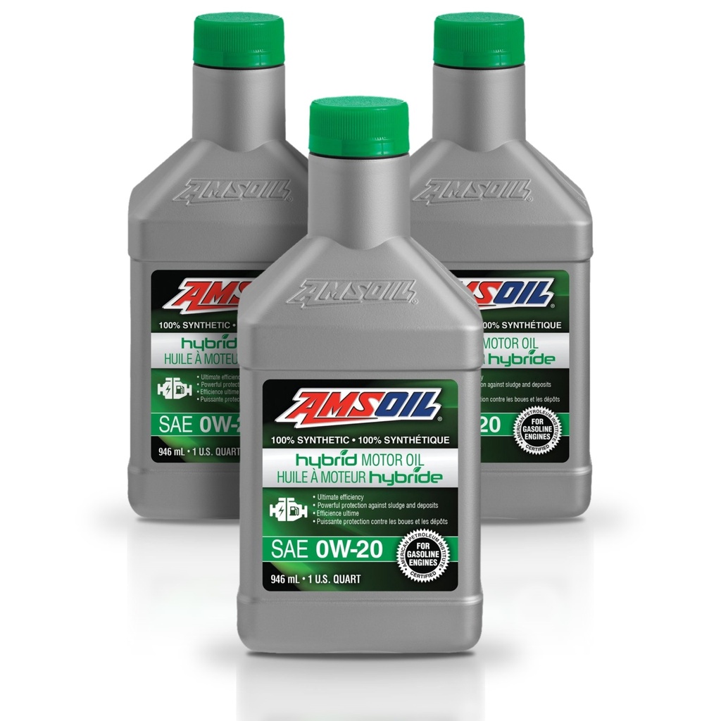 [KIT-AMHE020QT-3L] Kit 3 Litros 0W20 Full Syn Hybrid Motor Oil AMSOIL