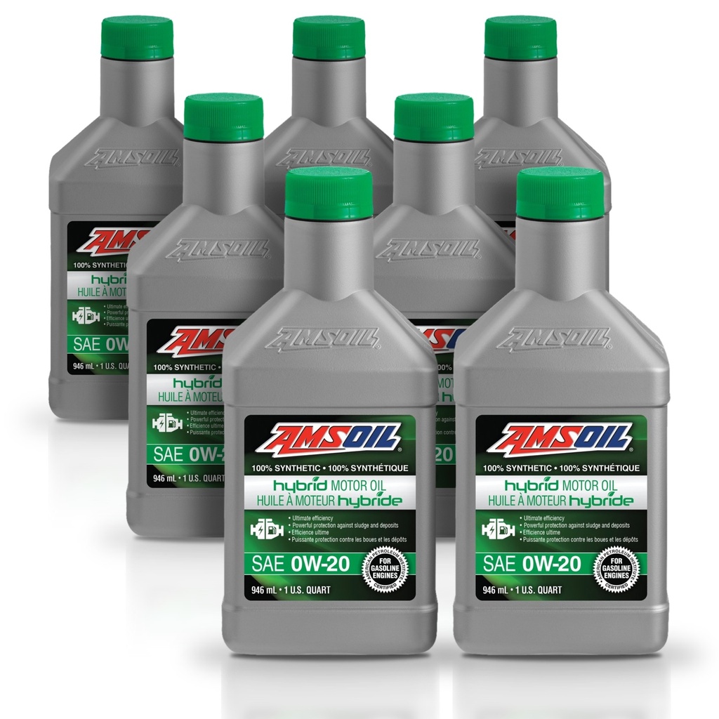 [KIT-AMHE020QT-7L] Kit 7 Litros 0W20 Full Syn Hybrid Motor Oil AMSOIL