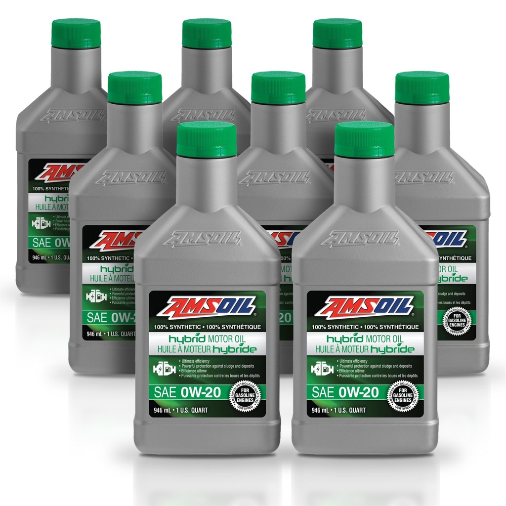 [KIT-AMHE020QT-8L] Kit 8 Litros 0W20 Full Syn Hybrid Motor Oil AMSOIL
