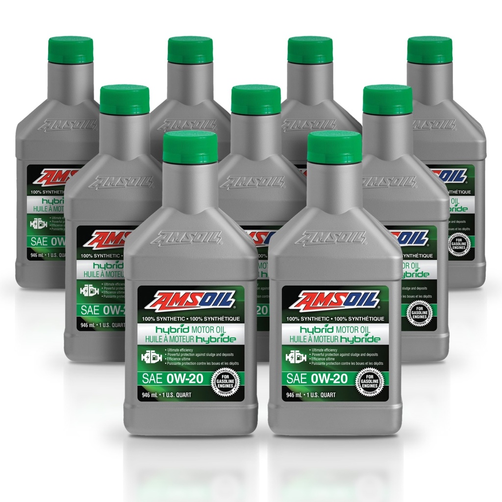 [KIT-AMHE020QT-9L] Kit 9 Litros 0W20 Full Syn Hybrid Motor Oil AMSOIL
