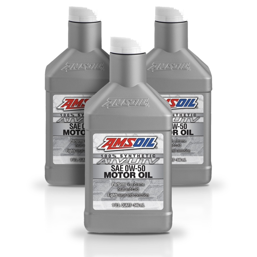 [KIT-AMAUV05QT-3L] Kit 3 Litros 0W50 Synthetic ATV/UTV Motor Oil AMSOIL