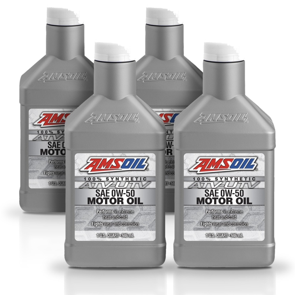 [KIT-AMAUV05QT-4L] Kit 4 Litros 0W50 Synthetic ATV/UTV Motor Oil AMSOIL
