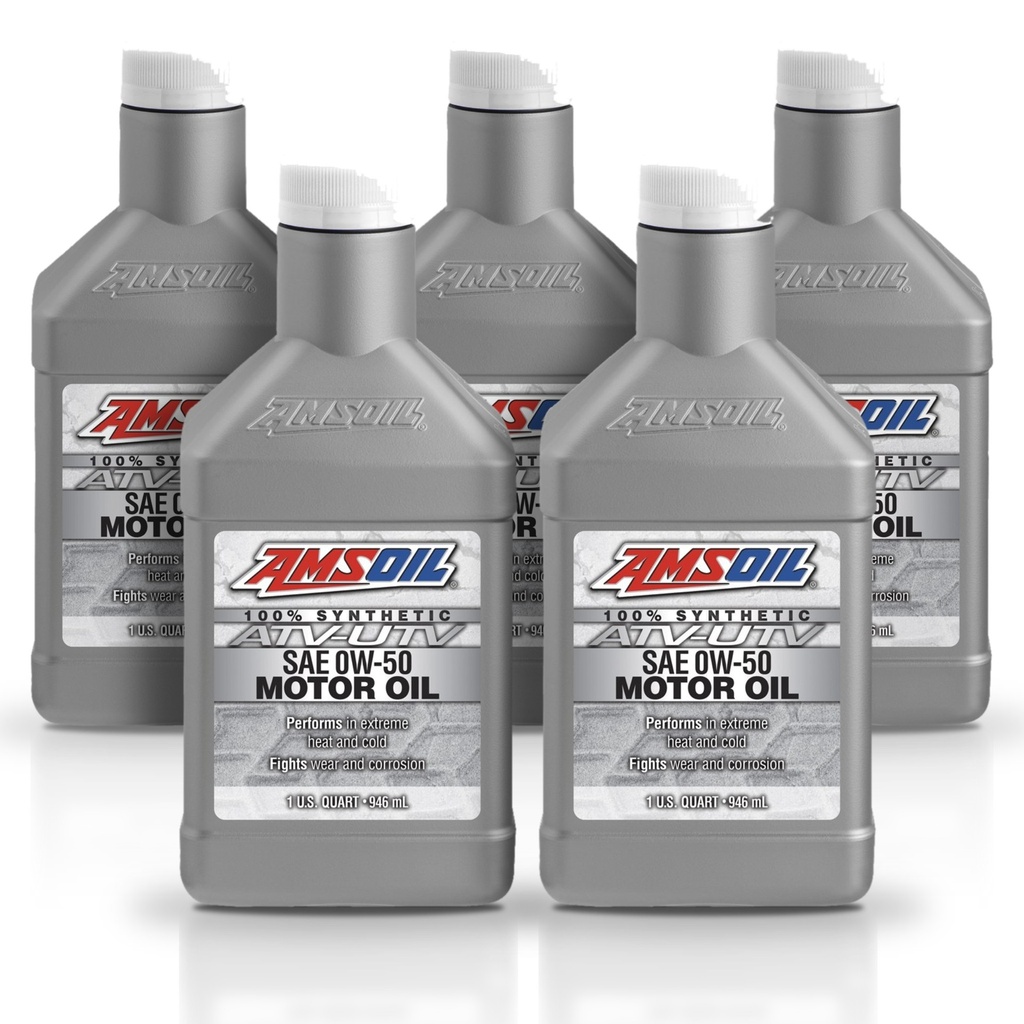 [KIT-AMAUV05QT-5L] Kit 5 Litros 0W50 Synthetic ATV/UTV Motor Oil AMSOIL