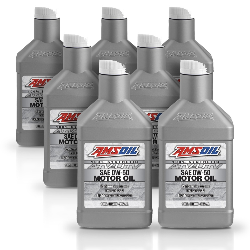 [KIT-AMAUV05QT-7L] Kit 7 Litros 0W50 Synthetic ATV/UTV Motor Oil AMSOIL
