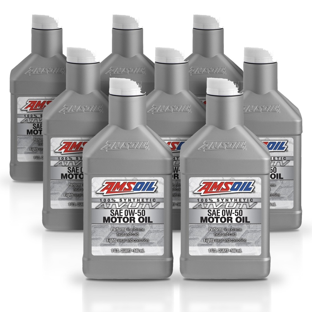 [KIT-AMAUV05QT-8L] Kit 8 Litros 0W50 Synthetic ATV/UTV Motor Oil AMSOIL