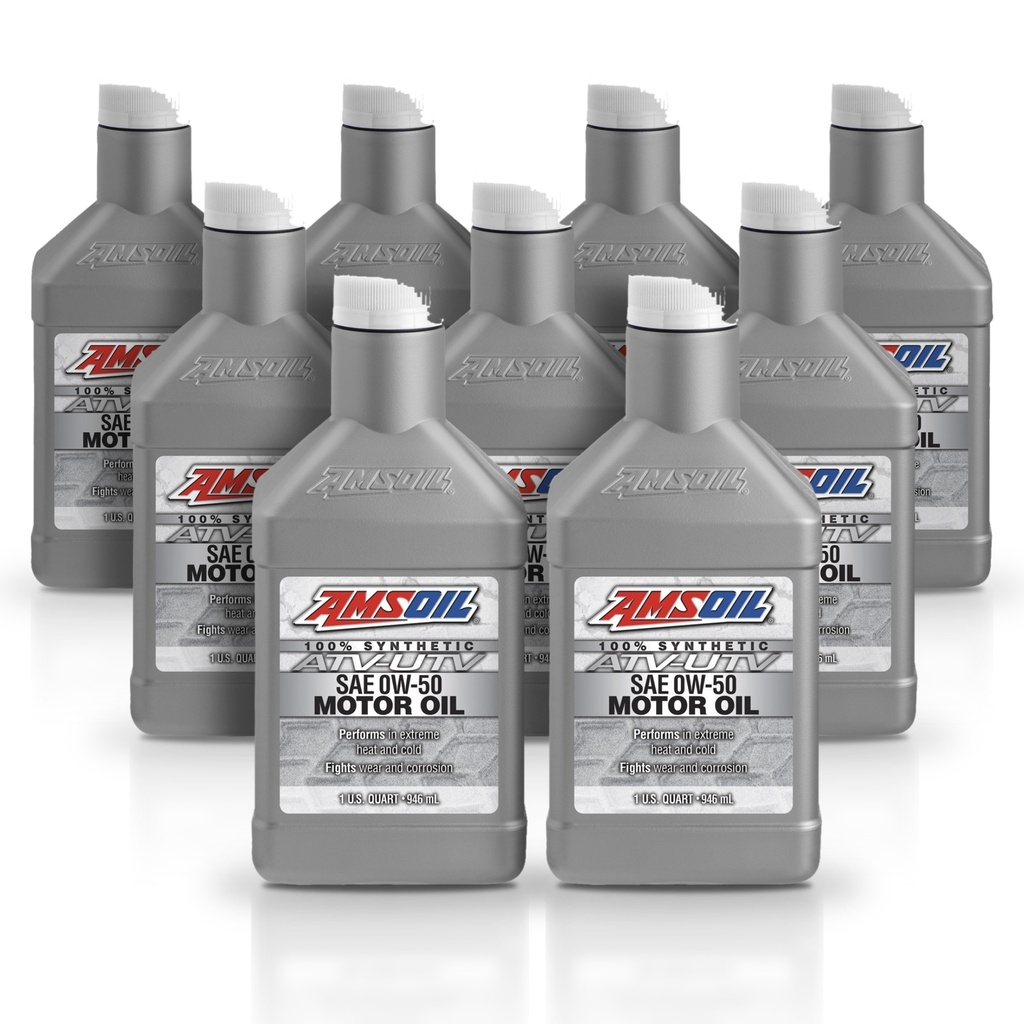 [KIT-AMAUV05QT-9L] Kit 9 Litros 0W50 Synthetic ATV/UTV Motor Oil AMSOIL