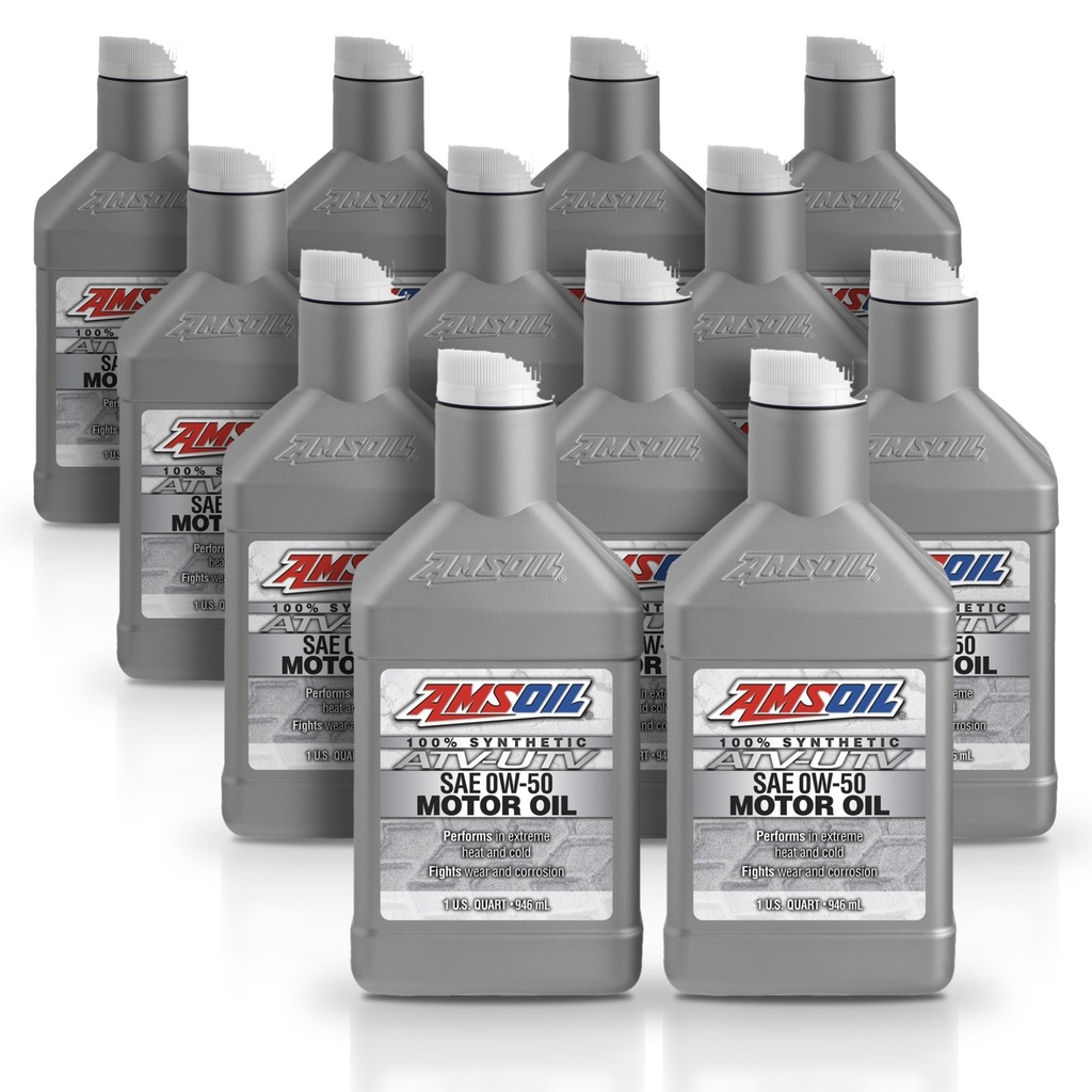 [KIT-AMAUV05QT-12L] Kit 12 Litros 0W50 Synthetic ATV/UTV Motor Oil AMSOIL