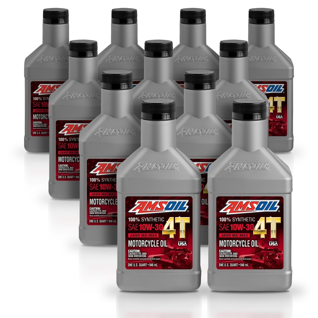 [KIT-AMMC3QT-11L] Kit 11 Litros 10W30 100% Synthetic 4T Performance 4-Stroke Motorcycle Oil AMSOIL