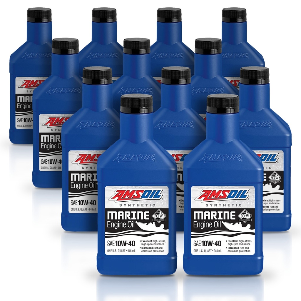 [KIT-AMWCFQT-12L] Kit 12 Litros 10W40 Formula 4-Stroke® Marine Synthetic Oil AMSOIL