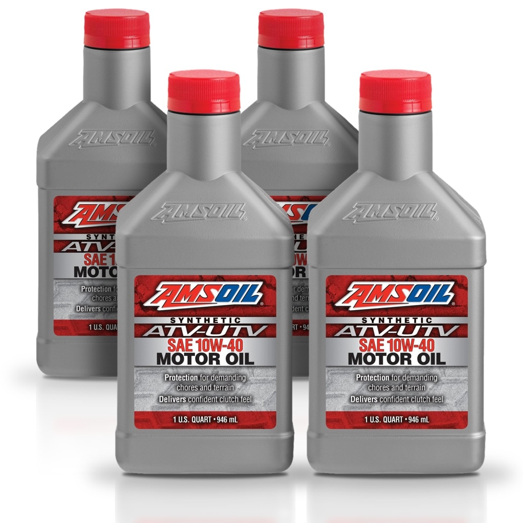 [KIT-AMAUV40QT-4L] Kit 4 Litros 10W40 Synthetic ATV/UTV Motor Oil AMSOIL