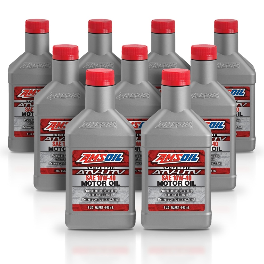 [KIT-AMAUV40QT-9L] Kit 9 Litros 10W40 Synthetic ATV/UTV Motor Oil AMSOIL