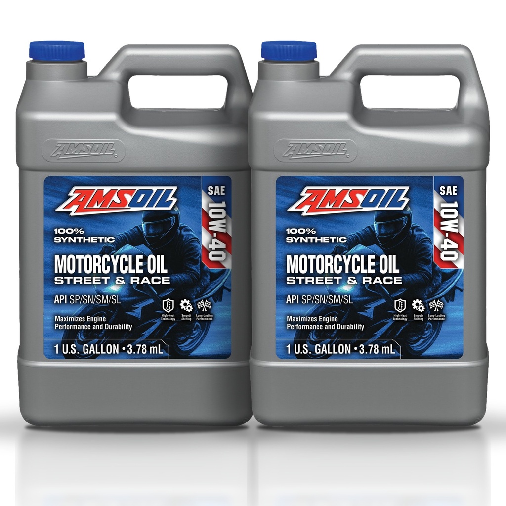 [KIT-AMMCF1G-2G] Kit 2 Galones 10W40 Synthetic Motorcycle Oil AMSOIL