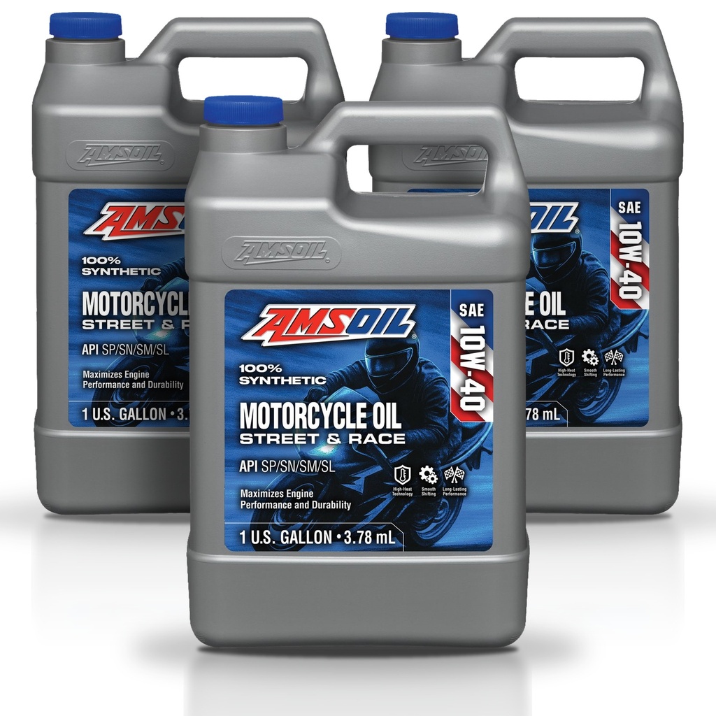 [KIT-AMMCF1G-3G] Kit 3 Galones 10W40 Synthetic Motorcycle Oil AMSOIL