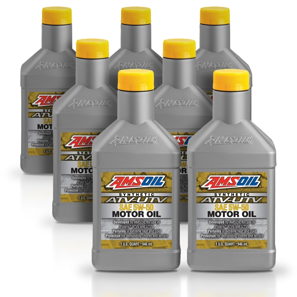 [KIT-AMAUV50QT-7L] Kit 7 Litros 5W50 Synthetic ATV/UTV Motor Oil AMSOIL