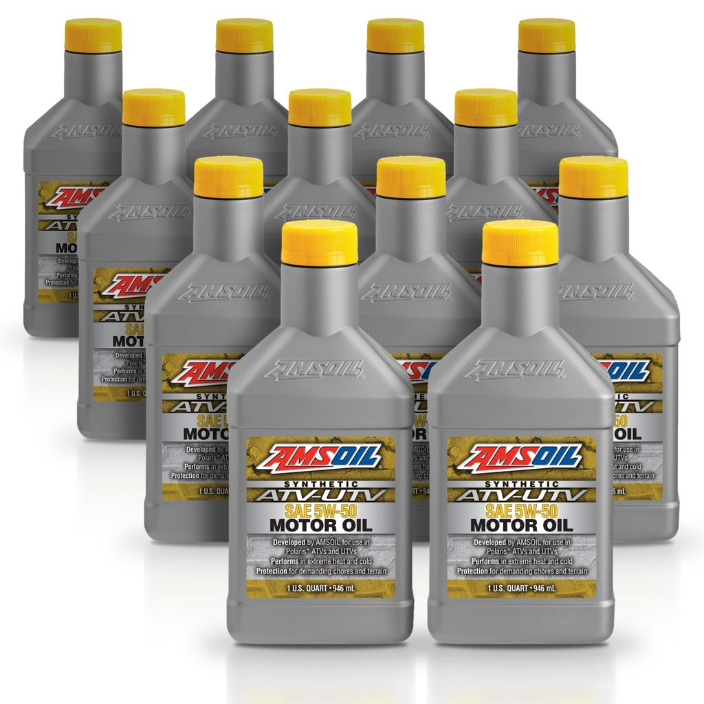 [KIT-AMAUV50QT-12L] Kit 12 Litros 5W50 Synthetic ATV/UTV Motor Oil AMSOIL