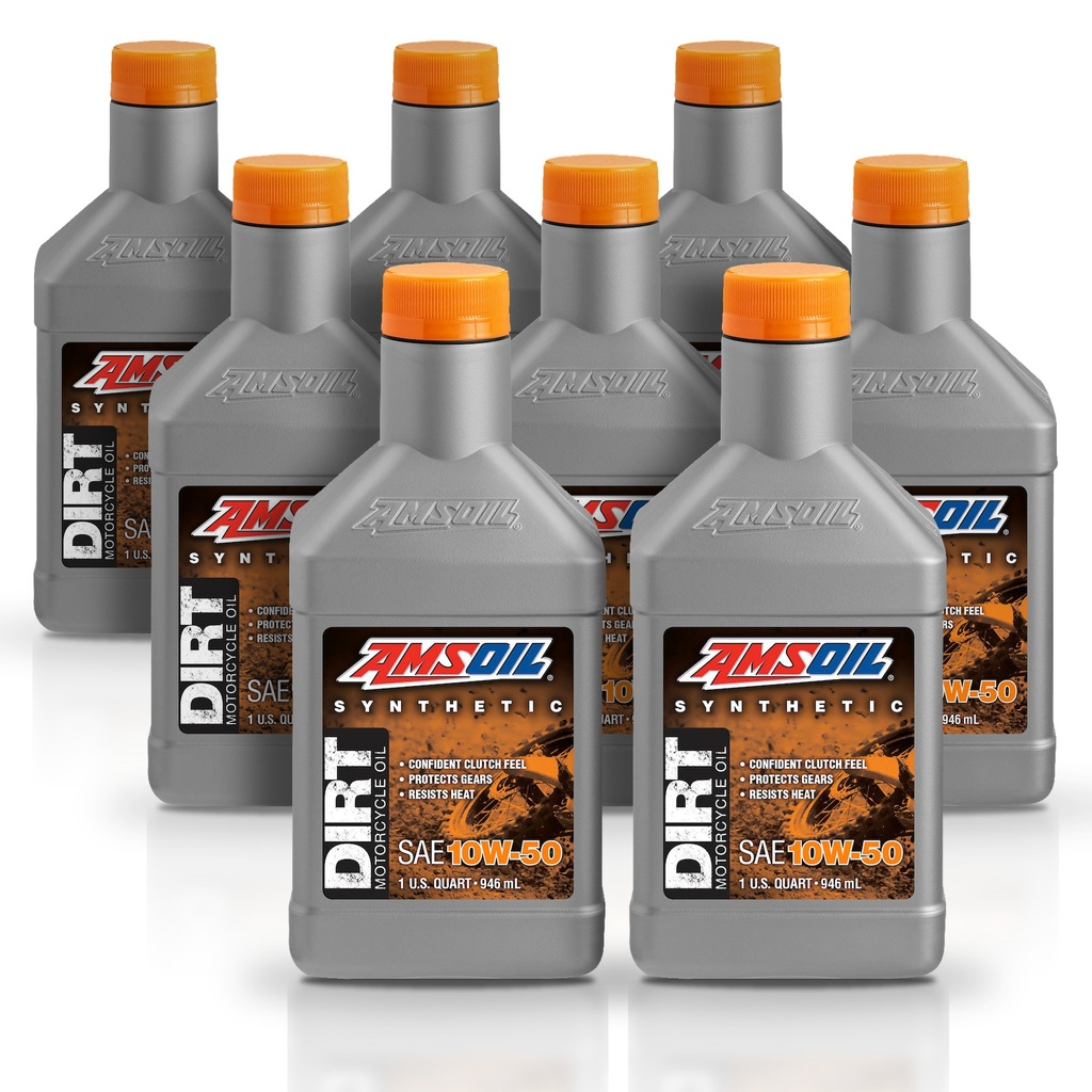 [KIT-AMDB50QT-8L] Kit 8 Litros 10W50 Synthetic Dirt Bike Oil AMSOIL
